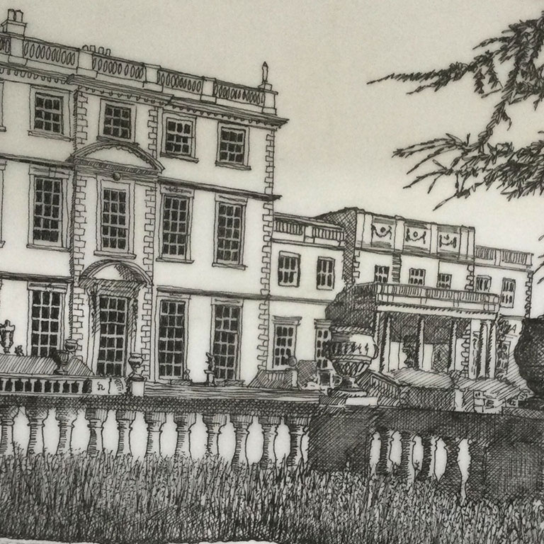 Fine Line Drawing – Manor House