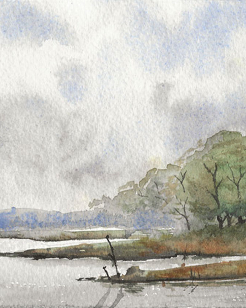 Watercolour Painting – Lake