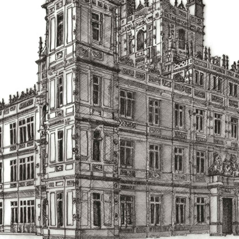 Fine Line Drawing – Highclere Castle